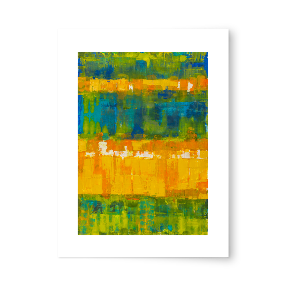 Teal Orange Photo paper poster
