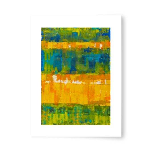 Teal Orange Photo paper poster