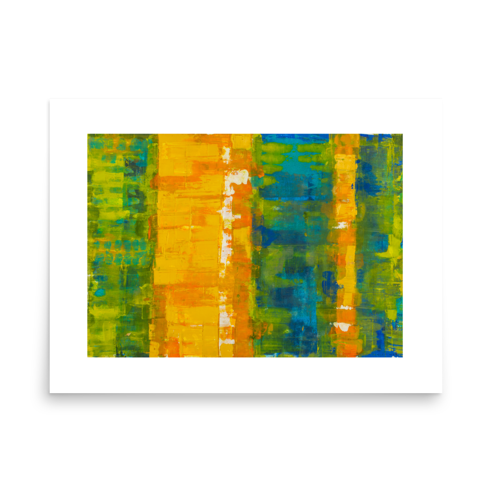 Teal Orange  Photo paper poster-01