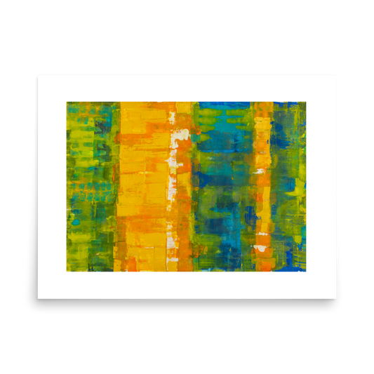 Teal Orange  Photo paper poster-01